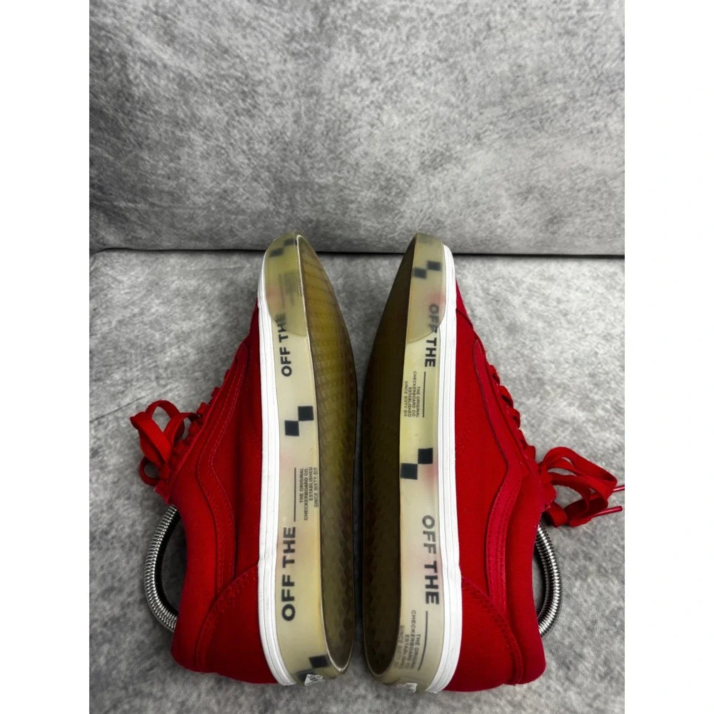 Vans Old Skool OTW Foxing Translucent Sneakers Shoes Racing Red Unisex M9 W10.5